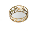 14 X 14 X 4 Gold Streamline Mirror Tray