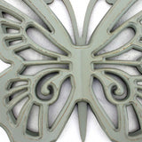 23" X 19" Black Rustic Butterfly Wooden Wall Decor