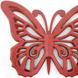 23" X 19" X 4" Gray Rustic Butterfly Wooden Wall Decor