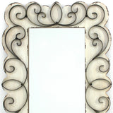 White Rectangle Accent Mirror