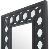 Black Square Accent Mirror