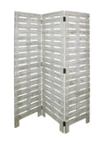 63 X 72 White Wood Garden Screen