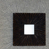 Brown &amp; Gray Square Ribbed Minimalistic Wall Art