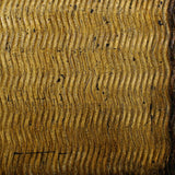36" X 36" X 1" Raw Wood Look Gold Finish Square Wall Art