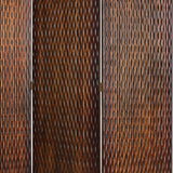 1" X 63" X 72" Brown Wood 3 Panel Screen