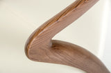 Cream And Brown Ash Faux Leather Solid Back