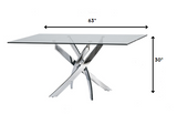 22" Mosaic Wood Steel And Glass End Table