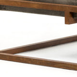43" Gray Concrete Modern Square Coffee Table