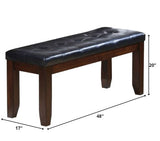 23" X 20" X 40" 2Pc Black And Espresso Side Chair