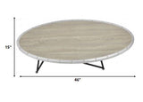 30" Brown And White Square Manufactured Wood Bar Table