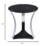 47" Black And Silver Iron Lift Top Coffee Table