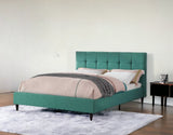 Blue Solid Wood King No Bed Frame