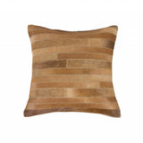 18" X 18" X 5" Brown Pillow