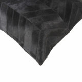 18" X 18" X 5" Black And Natural Pillow