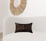 Chocolate Cowhide Pillow