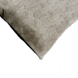 12" X 20" X 5" Gray Cowhide Pillow 2 Pack