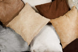 12" X 20" X 5" Natural Cowhide Pillow 2 Pack