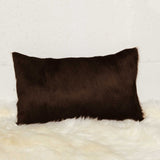 12" X 20" X 5" Chocolate Cowhide Pillow 2 Pack