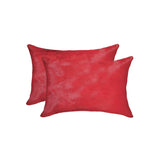 12" X 20" X 5" Firecracker Cowhide Pillow 2 Pack