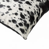 16"X16" Salt And Pepper Black And White Cowhide Pillow 2 Pack