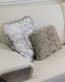 12" X 20" X 5" Gray Faux Pillow 2 Pack