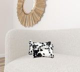 12" X 20" X 5" Sugarland Black And White Faux Pillow 2 Pack