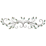 Patina Scroll Metal Leaf Wall Decor