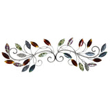 Multi Leaf Metal Scroll Wall Decor