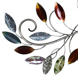 Multi Leaf Metal Scroll Wall Decor