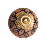 1.5" X 1.5" X 1.5" Orange Gold And Black Knobs 8 Pack