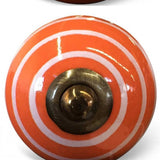 1.5" X 1.5" X 1.5" Bronze White And Orange Knobs 8 Pack