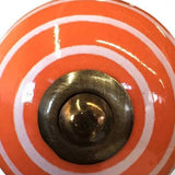 1.5" X 1.5" X 1.5" Bronze White And Orange Knobs 8 Pack