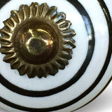 1.5" X 1.5" X 1.5" Hues Of Bronze White And Black Knobs 8 Pack