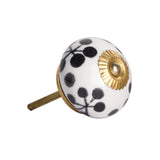 1.5" X 1.5" X 1.5" White Black And Yellow Knobs 12 Pack