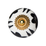 1.5" X 1.5" X 1.5" White Black And Yellow Knobs 12 Pack