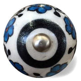 1.5" X 1.5" X 1.5" White Black And Navy Knobs 12 Pack