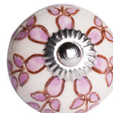 1.5" X 1.5" X 1.5" Hues Of White Pink And Burgundy Knobs 8 Pack