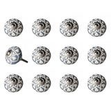 1.5" X 1.5" X 1.5" Blue Cream (Beige) With Silver Knobs 12 Pack