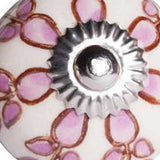 1.5" X 1.5" X 1.5" White Pink And Burgundy Knobs 12 Pack