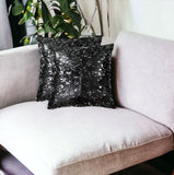 18" X 18" X 5" Silver And Black Torino Quattro Pillow 2 Pack
