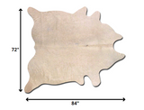 72" X 84" Natural Cowhide Area Rug