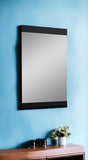 45" Black Framed Accent Mirror