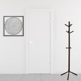 16.25" X 16.25" X 69" Cappuccino Solid Wood Coat Rack
