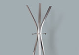 12" X 18" X 72" Silver Metal Coat Rack