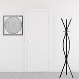 12" X 18" X 72" Black Metal Coat Rack