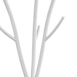 74" White Metal Modern Tree Branch Coat Rack