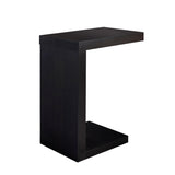 11.5" X 18" X 24" Cappuccino Hollow Core Particle Board Accent Table