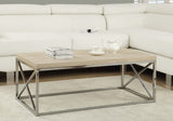 23" Taupe End Table With Shelf