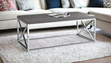 18.5" X 10.25" X 24.75" White Finish And Tempered Glass Accent Table