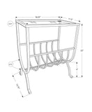 18" Clear And Black Glass Trestle Console Table With Storage